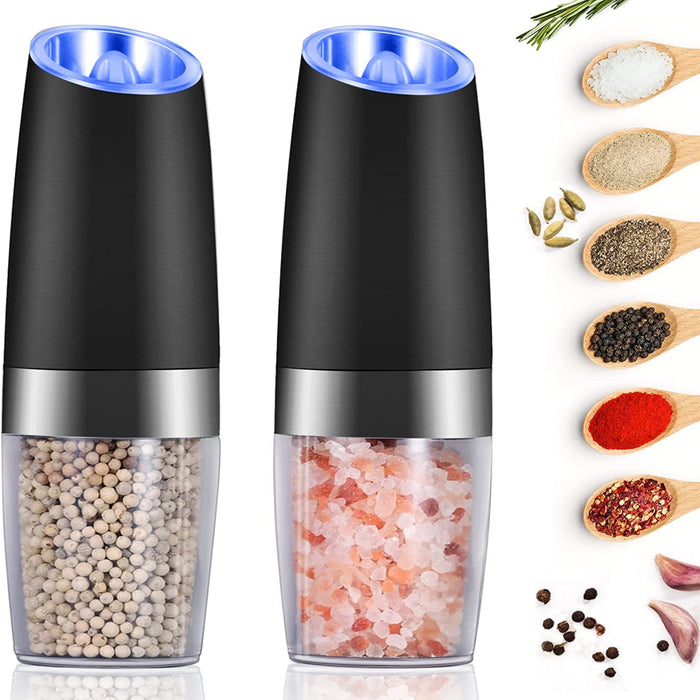 Electric Pepper and Salt Grinder Set